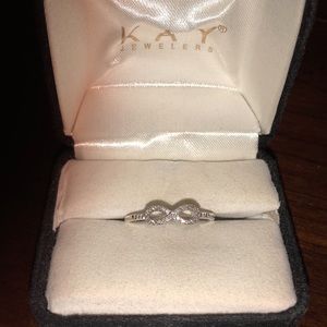 Silver infinity ring